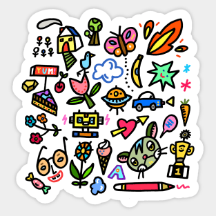 Doodle Mix Sticker